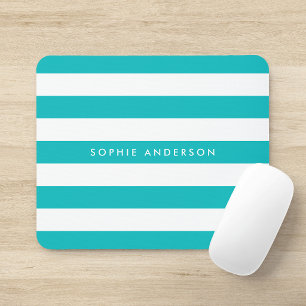 Personalisierter Name, editierbare Farbe und weiße Mousepad