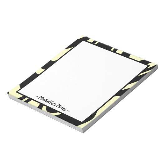 Personalisierter Name Editor Notizblock (Rotiert)