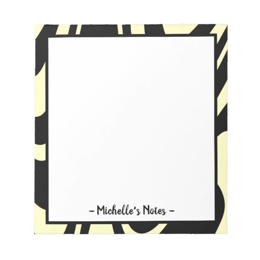 Personalisierter Name Editor Notizblock (Vorderseite)