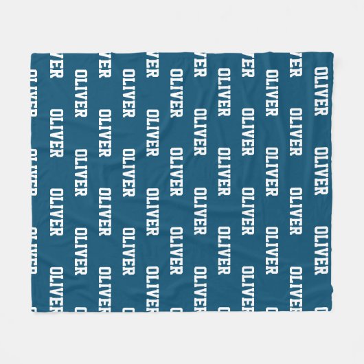 Personalisierter Name Eigene Lücke für Kinder/Juge Fleecedecke (Vorderseite (Horizontal))