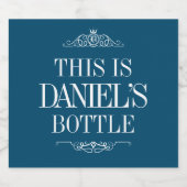 Personalisierter Name | Eigenes Liquor-Label erste Alkoholflaschenetikett (Einzelnes Label)