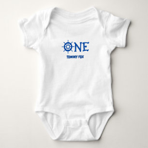 Personalisierter Name Ein Druckkahn Baby Strampler