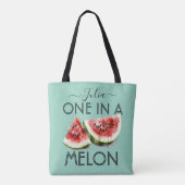 Personalisierter Name EINE IN EINER MELONE Sommer- Tasche (Rückseite)
