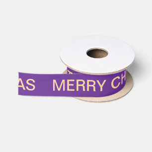 Personalisierter Name Einfach Frohe Weihnachtsäfte Satinband