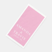 Personalisierter Name Einfach Moderne Minimale Hoc Serviette (Ecke)