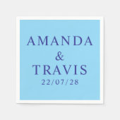 Personalisierter Name Einfach Moderne Minimale Hoc Serviette (Vorderseite)