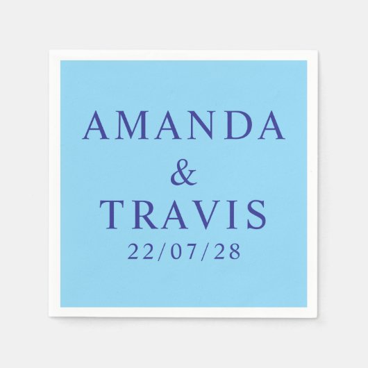 Personalisierter Name Einfach Moderne Minimale Hoc Serviette (Vorderseite)