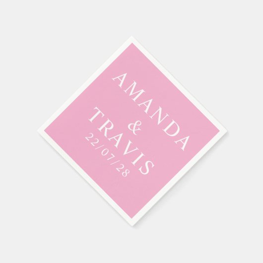 Personalisierter Name Einfach Moderne Minimale Hoc Serviette (Ecke)