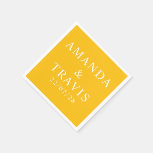 Personalisierter Name Einfach Moderne Minimale Hoc Serviette (Ecke)