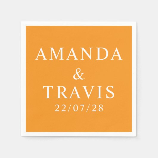 Personalisierter Name Einfach Moderne Minimale Hoc Serviette (Vorderseite)