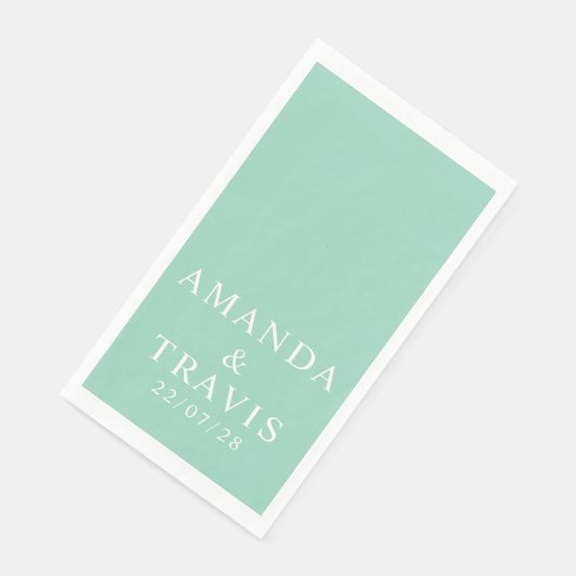 Personalisierter Name Einfach Moderne Minimale Hoc Serviette (Ecke)