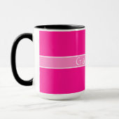 Personalisierter Name Einfach scharf Tasse (Links)