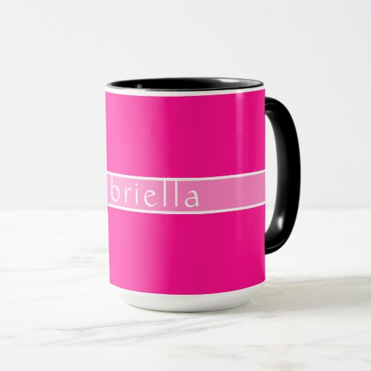 Personalisierter Name Einfach scharf Tasse (VorderseiteRechts)