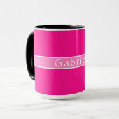 Personalisierter Name Einfach scharf Tasse (Vorderseite Links)