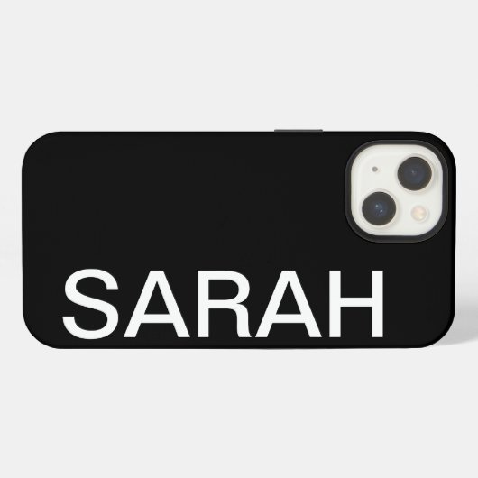 Personalisierter Name Einfach Stilvoll Modernes Sc iPhone Hülle (Rückseite (Horizontal))
