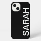 Personalisierter Name Einfach Stilvoll Modernes Sc iPhone Hülle (Rückseite)