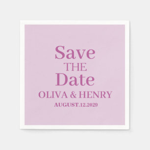 PERSONALISIERTER NAME EINFACH STILVOLL SAVE THE DA SERVIETTE
