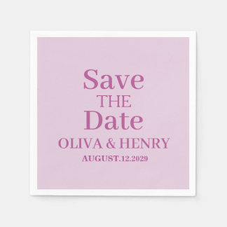PERSONALISIERTER NAME EINFACH STILVOLL SAVE THE DA SERVIETTE