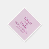 PERSONALISIERTER NAME EINFACH STILVOLL SAVE THE DA SERVIETTE (Ecke)