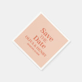 PERSONALISIERTER NAME EINFACH STILVOLL SAVE THE DA SERVIETTE (Ecke)