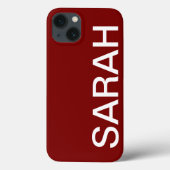 Personalisierter Name Einfach Stylisch Modern Kirs Case-Mate iPhone Hülle (Rückseite)