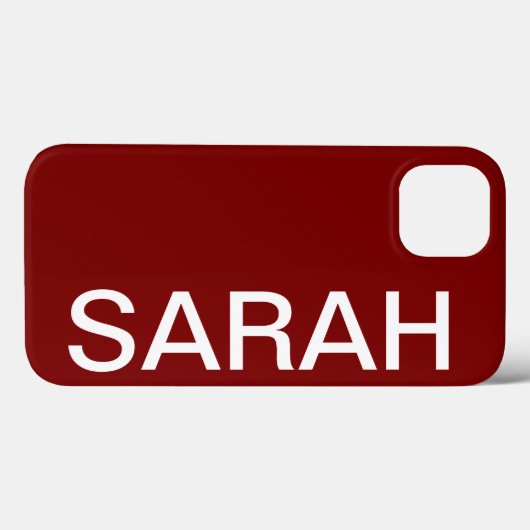 Personalisierter Name Einfach Stylisch Modern Kirs Case-Mate iPhone Hülle (Rückseite (Horizontal))