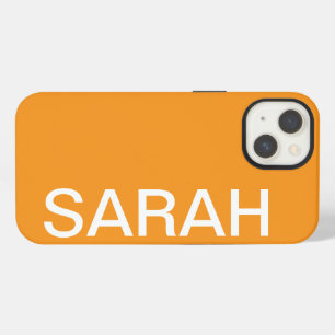 Personalisierter Name Einfach Stylisch Modern Oran iPhone 13 Hülle