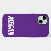 Personalisierter Name Einfach Stylisch Moderne Mon iPhone Hülle (Rückseite (Horizontal))