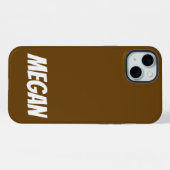 Personalisierter Name Einfach Stylisch Moderne Mon iPhone Hülle (Rückseite (Horizontal))