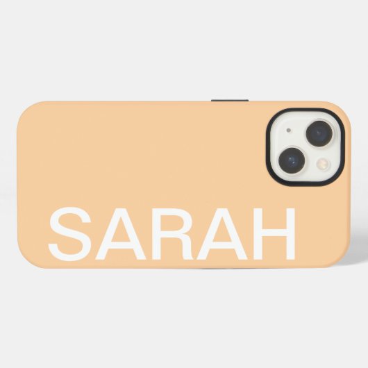 Personalisierter Name Einfach Stylisch Moderne Mon iPhone Hülle (Rückseite (Horizontal))
