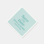 PERSONALISIERTER NAME EINFACH STYLISCH SAVE THE DA SERVIETTE (Ecke)