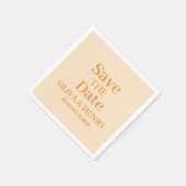 PERSONALISIERTER NAME EINFACH STYLISCH SAVE THE DA SERVIETTE (Ecke)