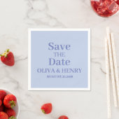 PERSONALISIERTER NAME EINFACH STYLISCH SAVE THE DA SERVIETTE (Beispiel)