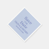 PERSONALISIERTER NAME EINFACH STYLISCH SAVE THE DA SERVIETTE (Ecke)