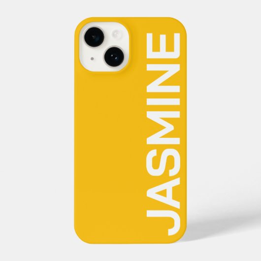 Personalisierter Name Einfache Minimale Monogram M iPhone Hülle (Rückseite)