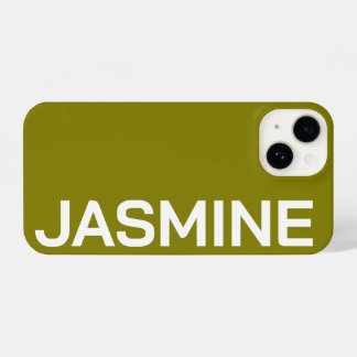 Personalisierter Name Einfache Minimale Monogram M iPhone 14 Hülle