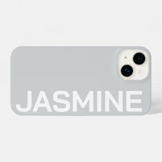 Personalisierter Name Einfache Minimale Monogram M iPhone 14 Hülle