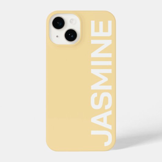 Personalisierter Name Einfache Minimale Monogram M iPhone Hülle (Rückseite)