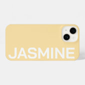 Personalisierter Name Einfache Minimale Monogram M iPhone Hülle (Rückseite (Horizontal))