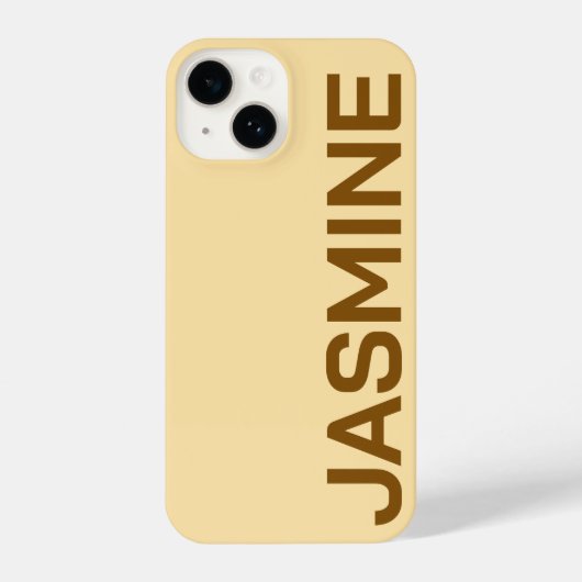 Personalisierter Name Einfache Minimale Monogram M iPhone Hülle (Rückseite)