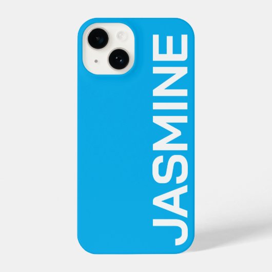 Personalisierter Name Einfache Minimale Monogram M iPhone Hülle (Rückseite)