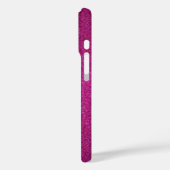 Personalisierter Name Einhorn Rosa Glitzer Case-Mate iPhone Hülle (Rückseite / Links)