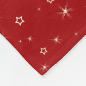 Personalisierter Name Elche Schneeflocken Fleecedecke (Ecke)