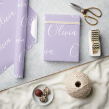 Personalisierter Name Elegant Lila Modern