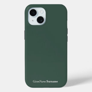Personalisierter Name Elegant Mineral Green Gray Case-Mate iPhone Hülle
