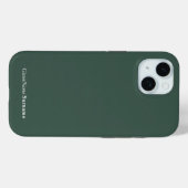 Personalisierter Name Elegant Mineral Green Gray Case-Mate iPhone Hülle (Rückseite (Horizontal))