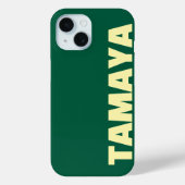 Personalisierter Name Elegant Modern Minimal Darkg Case-Mate iPhone Hülle (Rückseite)