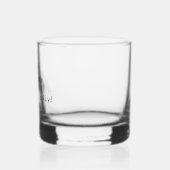 Personalisierter Name Elegant Modern Whiskyglas (Links)