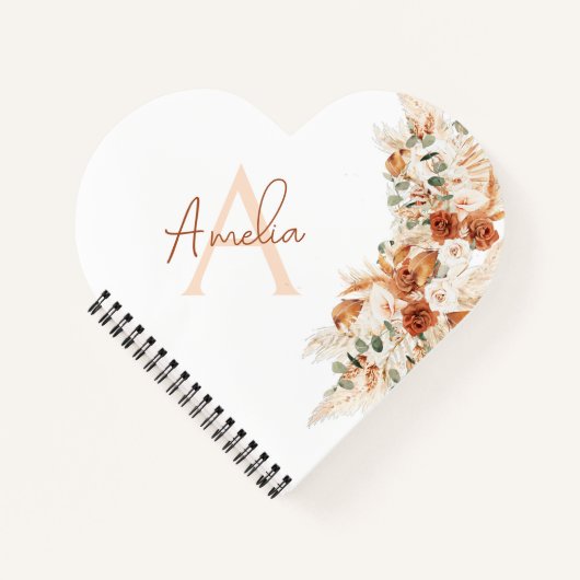 Personalisierter Name Elegant Modernes Skript Notizblock (Vorderseite)