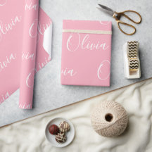 Personalisierter Name Elegant Rosa Modern
